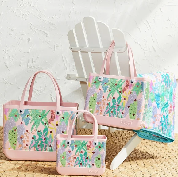 NEW Bogg Bag x Southern Living "Tropical" OG Large Bogg Bag READ DESCRIPTION - Picture 2 of 7